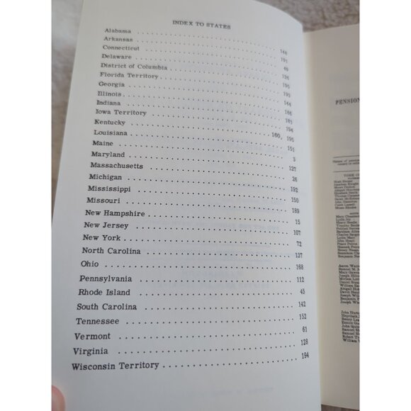 A Census of Pensioners For Revolutionary or Military Services HC 1996 Reprint - Picture 8 of 9